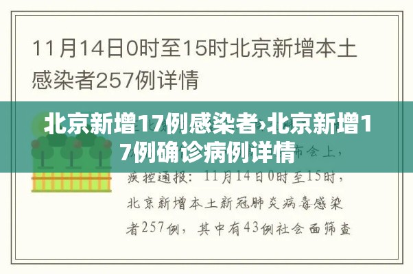北京新增17例感染者›北京新增17例确诊病例详情