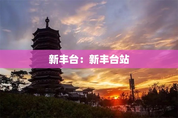 新丰台：新丰台站