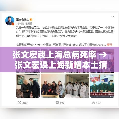 张文宏谈上海总病死率 → 张文宏谈上海新增本土病例
