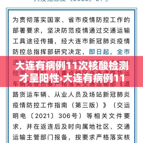 大连有病例11次核酸检测才呈阳性›大连有病例11次核酸检测才呈阳性吗