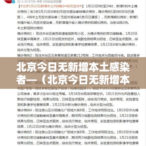 北京今日无新增本土感染者—(北京今日无新增本地) 北京今日无新增本土感染者—(北京今日无新增本地)