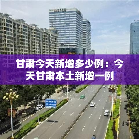 甘肃今天新增多少例：今天甘肃本土新增一例