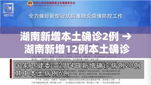 湖南新增本土确诊2例 → 湖南新增12例本土确诊