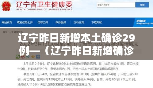 辽宁昨日新增本土确诊29例—(辽宁昨日新增确诊病例) 辽宁昨日新增本土确诊29例—(辽宁昨日新增确诊病例)