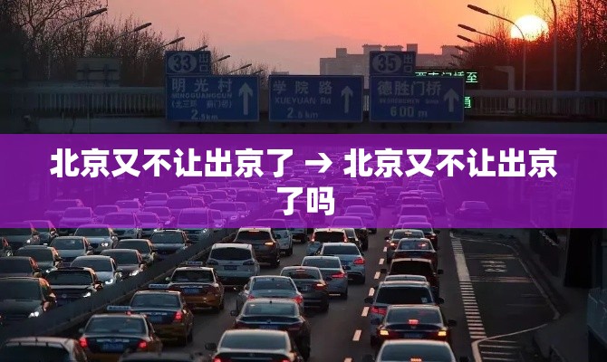 北京又不让出京了 → 北京又不让出京了吗 北京又不让出京了 → 北京又不让出京了吗