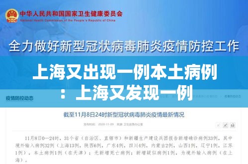 上海又出现一例本土病例：上海又发现一例