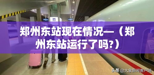 郑州东站现在情况—（郑州东站运行了吗?）