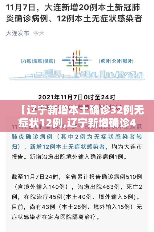 【辽宁新增本土确诊32例无症状12例,辽宁新增确诊4例无症状5例】