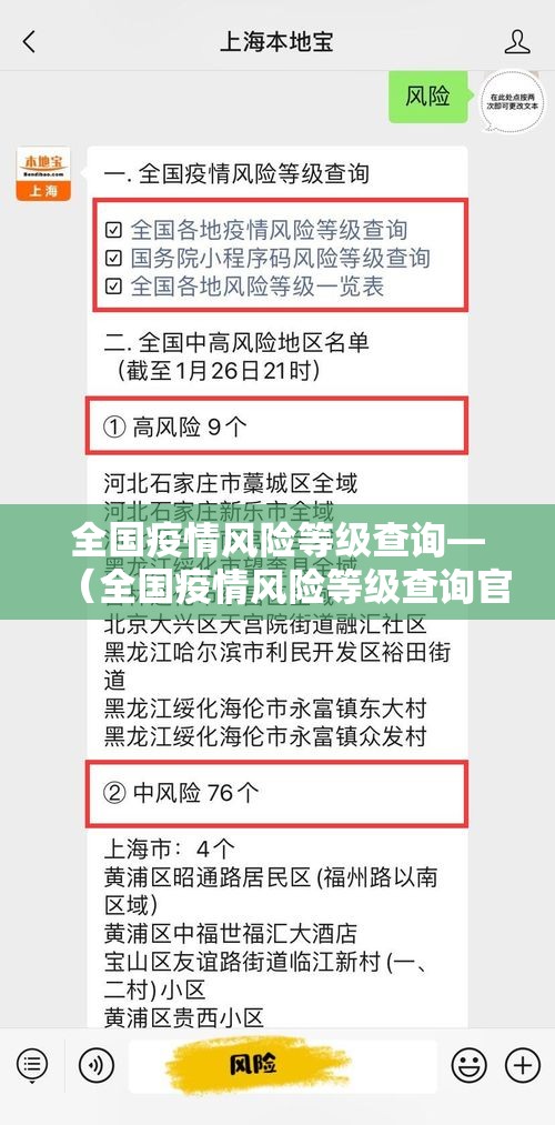 全国疫情风险等级查询—(全国疫情风险等级查询官网) 全国疫情风险等级查询—(全国疫情风险等级查询官网)