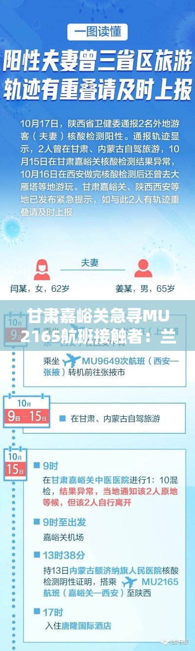甘肃嘉峪关急寻MU2165航班接触者:兰州嘉峪关航班 甘肃嘉峪关急寻MU2165航班接触者:兰州嘉峪关航班