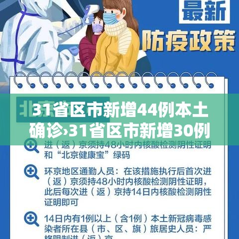 31省区市新增44例本土确诊›31省区市新增30例本土确诊 31省区市新增44例本土确诊›31省区市新增30例本土确诊